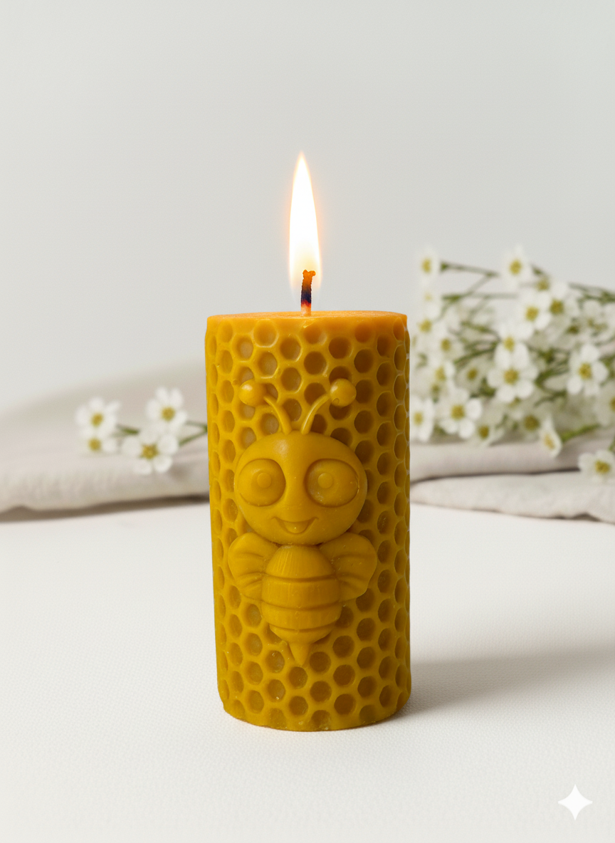 świeca z wosku pszczelego