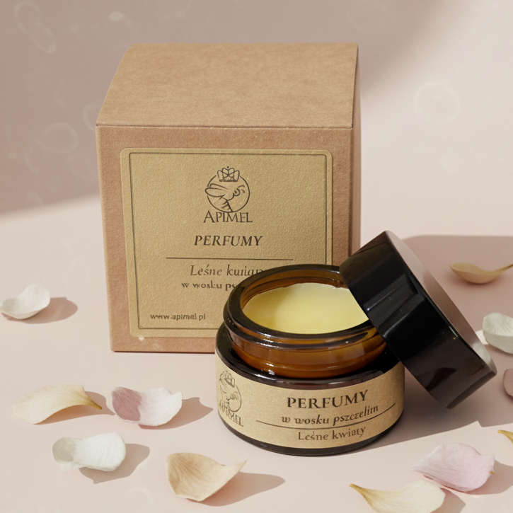 Perumy w wosku leśne kwiaty