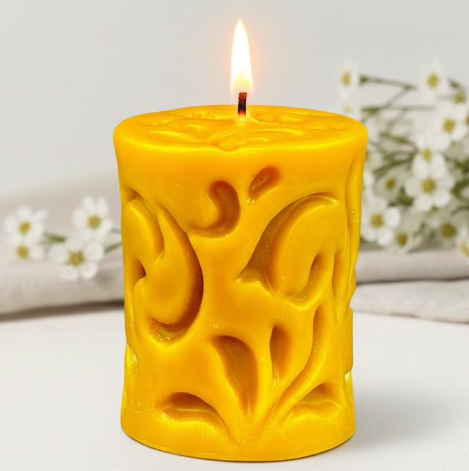 świeca z wosku pszczelego