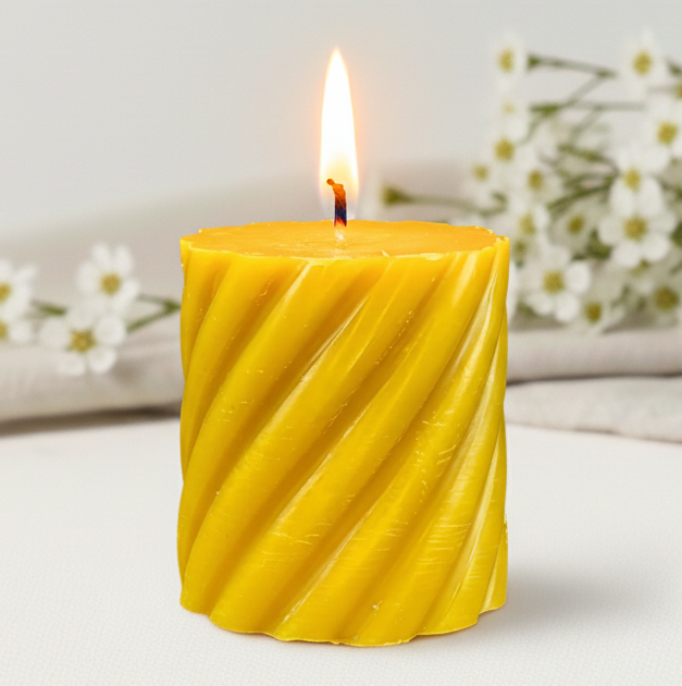 Świeca z wosku pszczelego walec spiralny