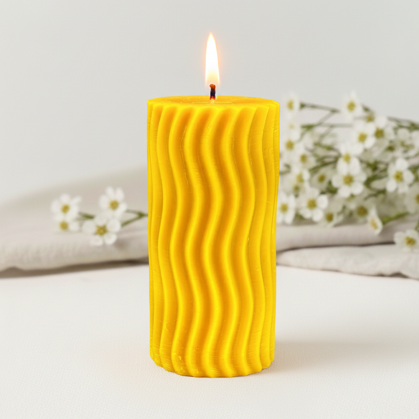 świeca z wosku pszczelego