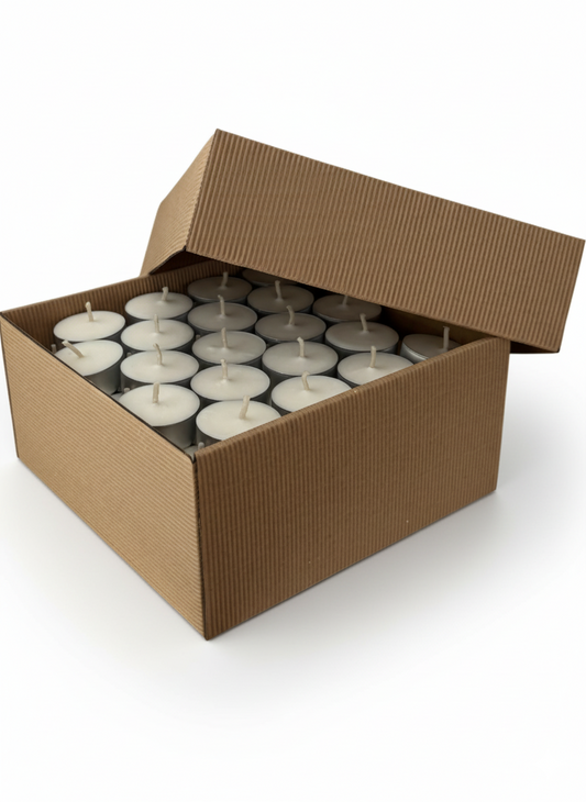 Teelichtwärmer aus Sojawachs – Natürliche Sojakerze | Apimel