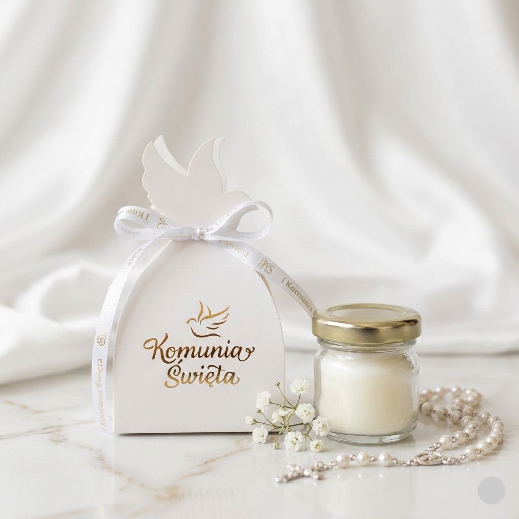 Podziękowania dla Gości – Świeczka Sojowa Komunia Święta