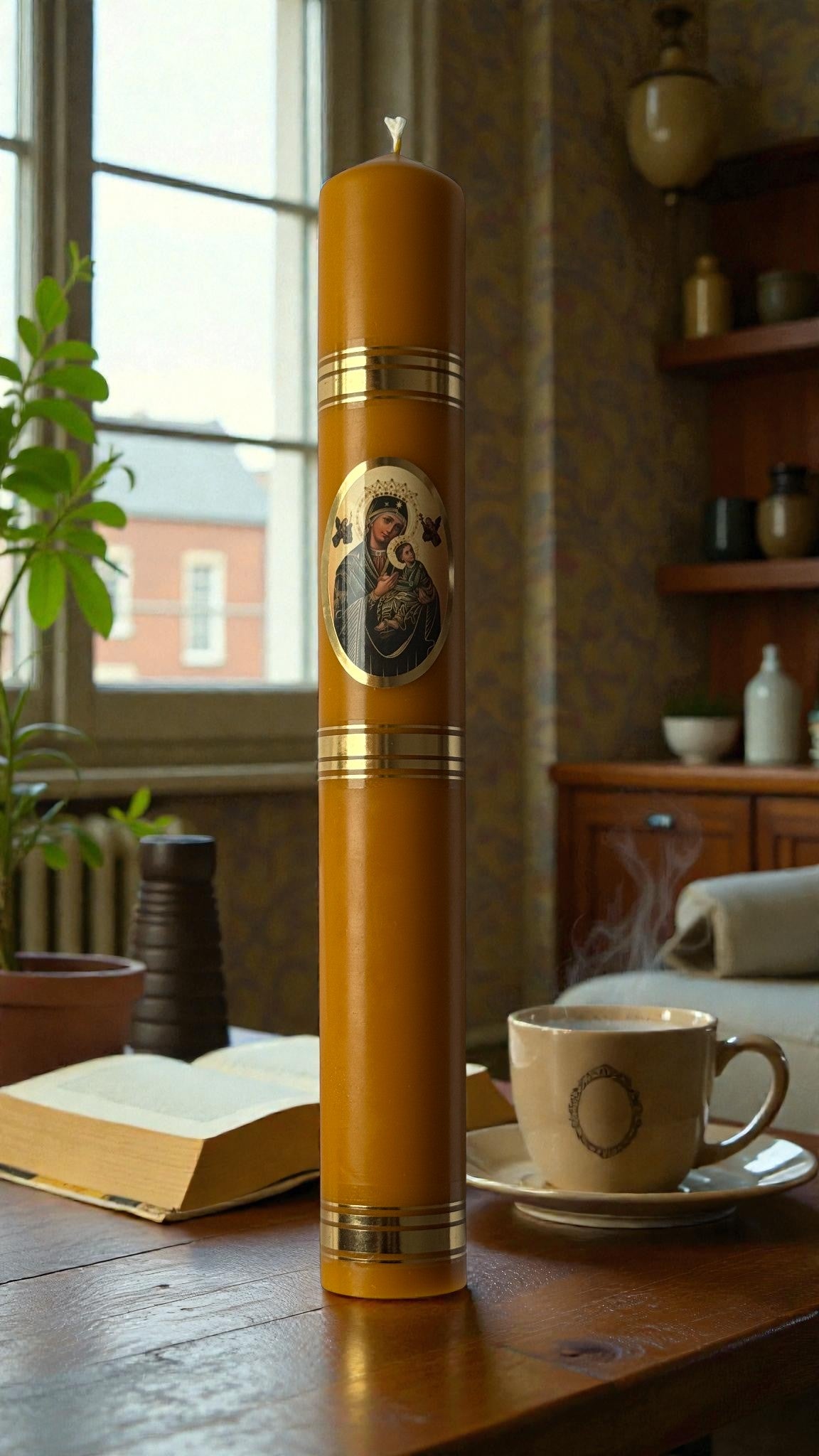 Świeca Gromnica z wosku pszczelego – Gromniczna