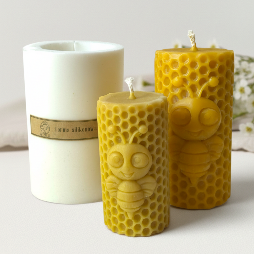 forma silikonowa do świec z wosku pszczelego 