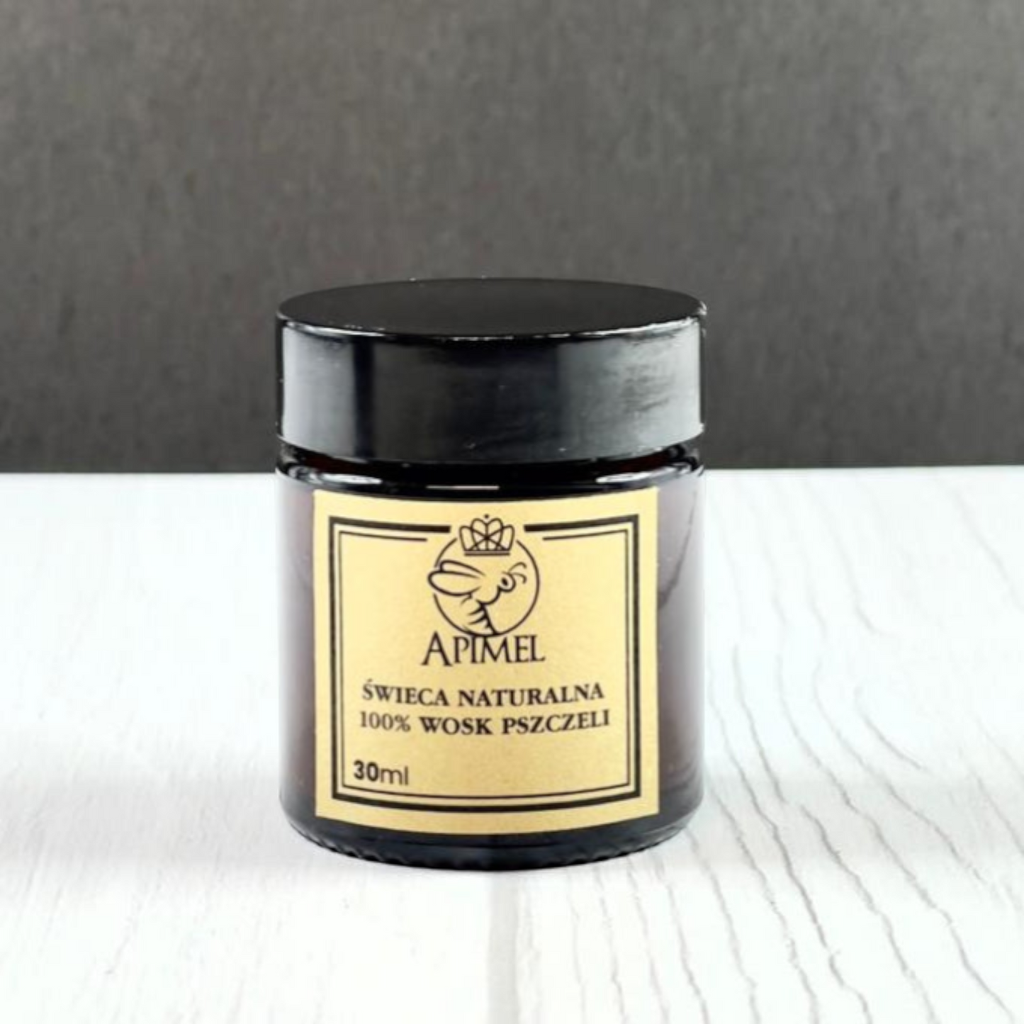 Świece w szkle z wosku pszczelego