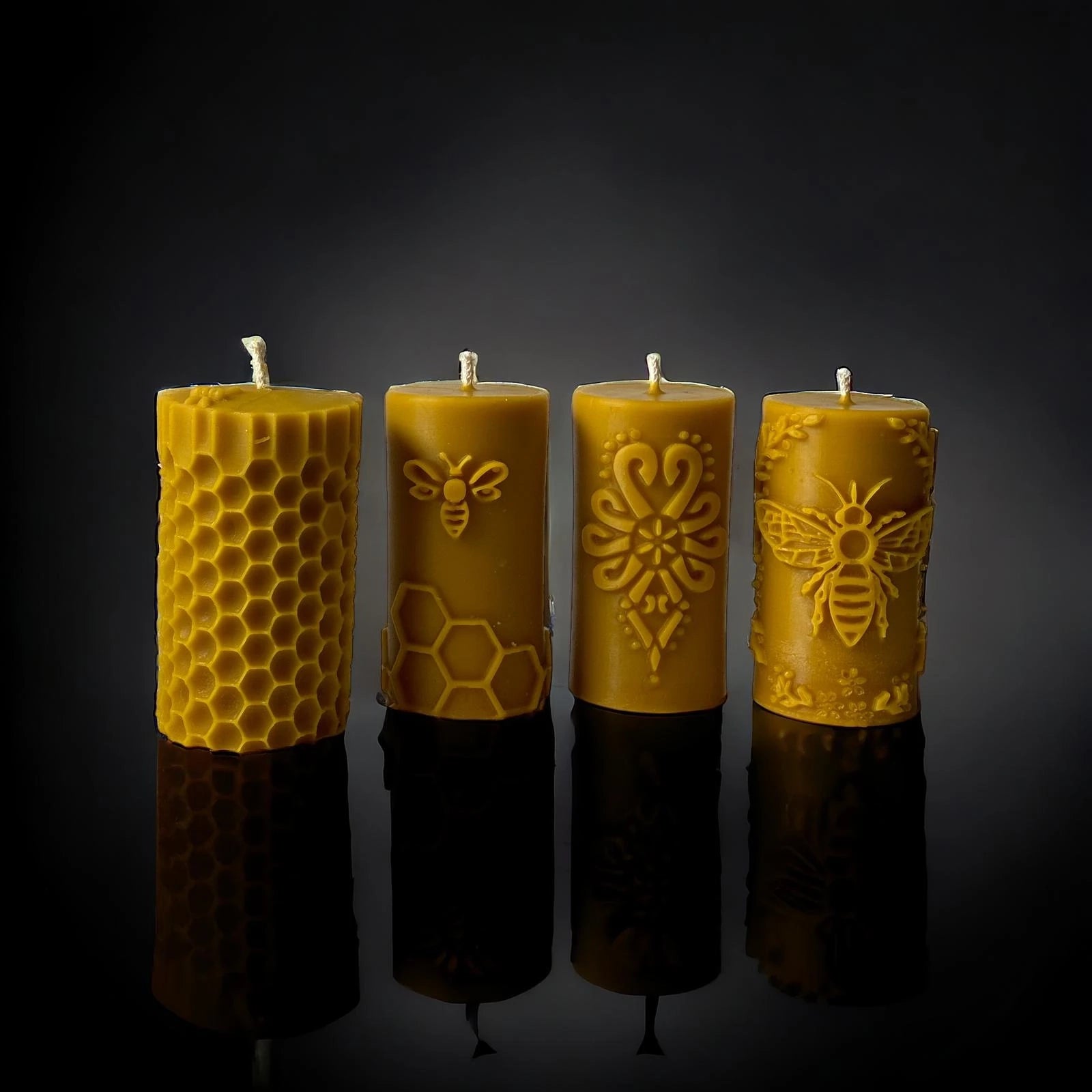 Zestaw Prezentowy NATURALNY 2x  ŚWIECZKA PSZCZELA - Apimel