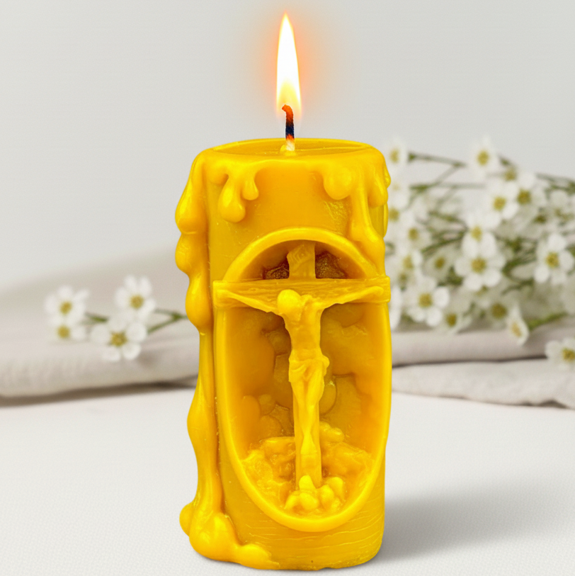 Świece z wosku pszczelego Jezus Chrystus