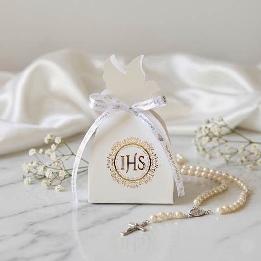 Podziękowania dla Gości – Świeczka Sojowa na Komunię Świętą ✨🤍