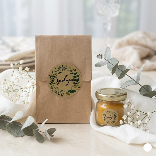 Mini Świeczka – Eleganckie Podziękowania dla Gości 🌿✨ | Apimel