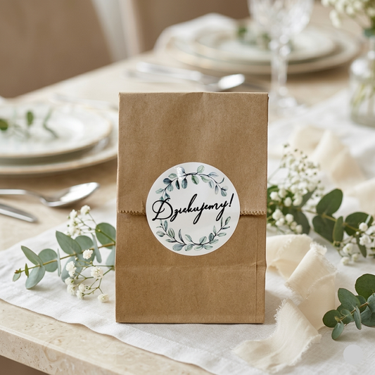 Mini świeczka z wosku pszczelego na prezent z etykietą | Apimel