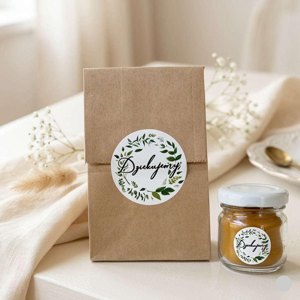 Mini świeczka z wosku pszczelego w kraft torebce   | Apimel