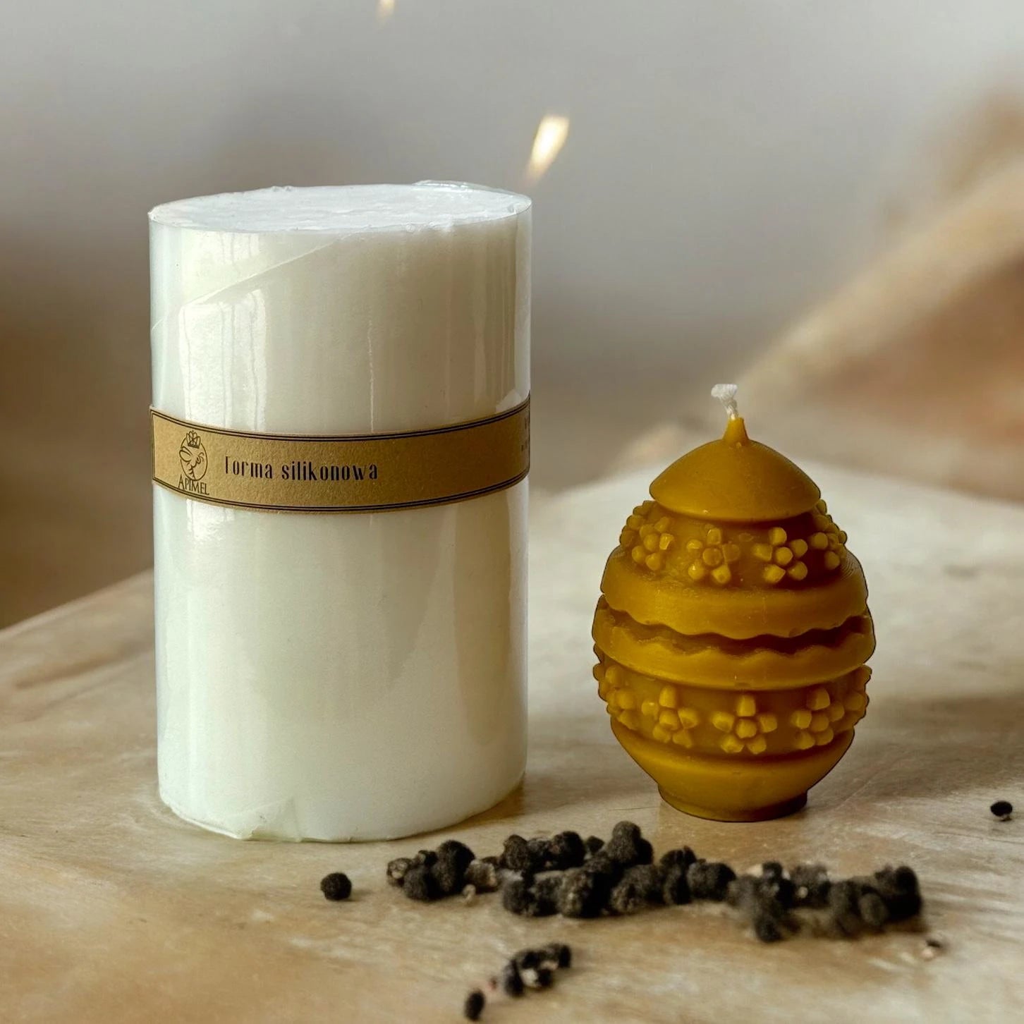 Forma silikonowa do świec wielkanocne wzory Apimel do ręcznego wyrobu świec