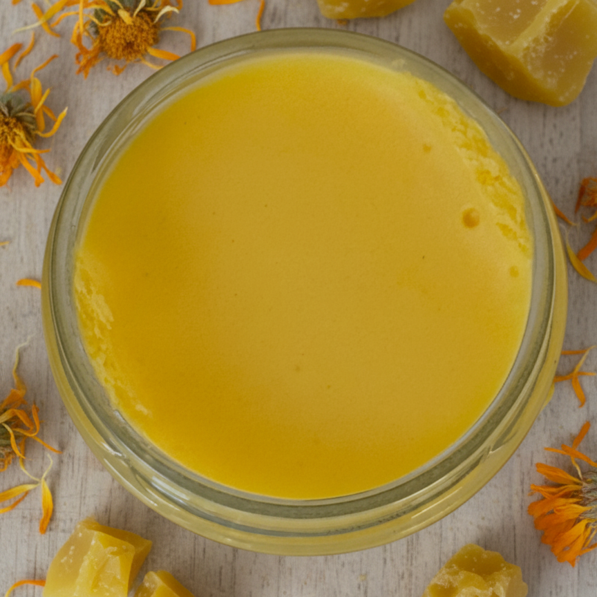 Masło do twarzy i ciała z woskiem pszczelim gładka kremowa konsystencja naturalne nawilżenie i regeneracja skóry