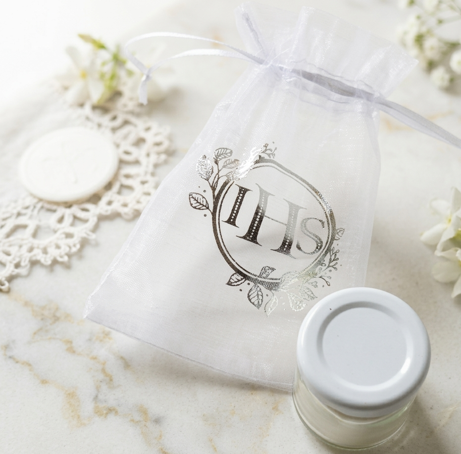 Mini świeczka sojowa komunia święta podziękowanie dla gości