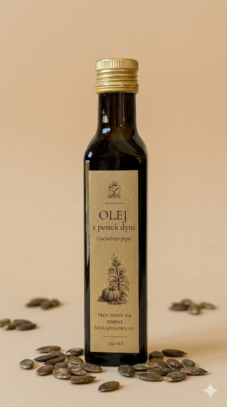 Olej lniany tłoczony na zimno nierafinowany 250 ml — Apimel