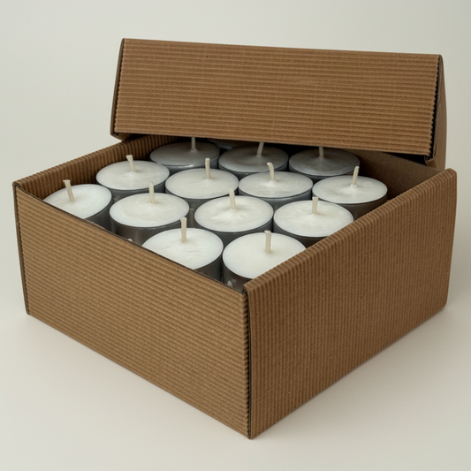podgrzewacze tealight z wosku sojowego 56 szt ekologiczne świeczki bezzapachowe Apimel