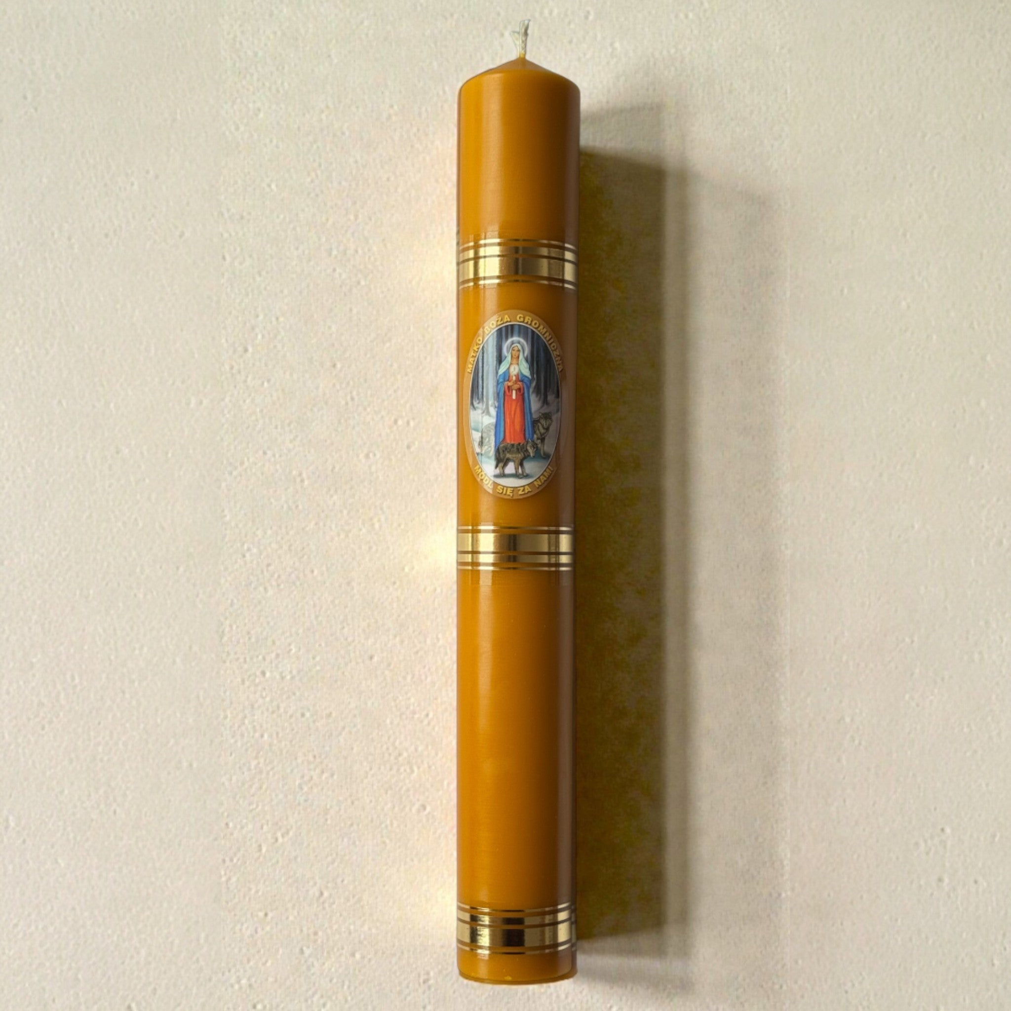 Świeca Gromnica z wosku pszczelego – Gromniczna